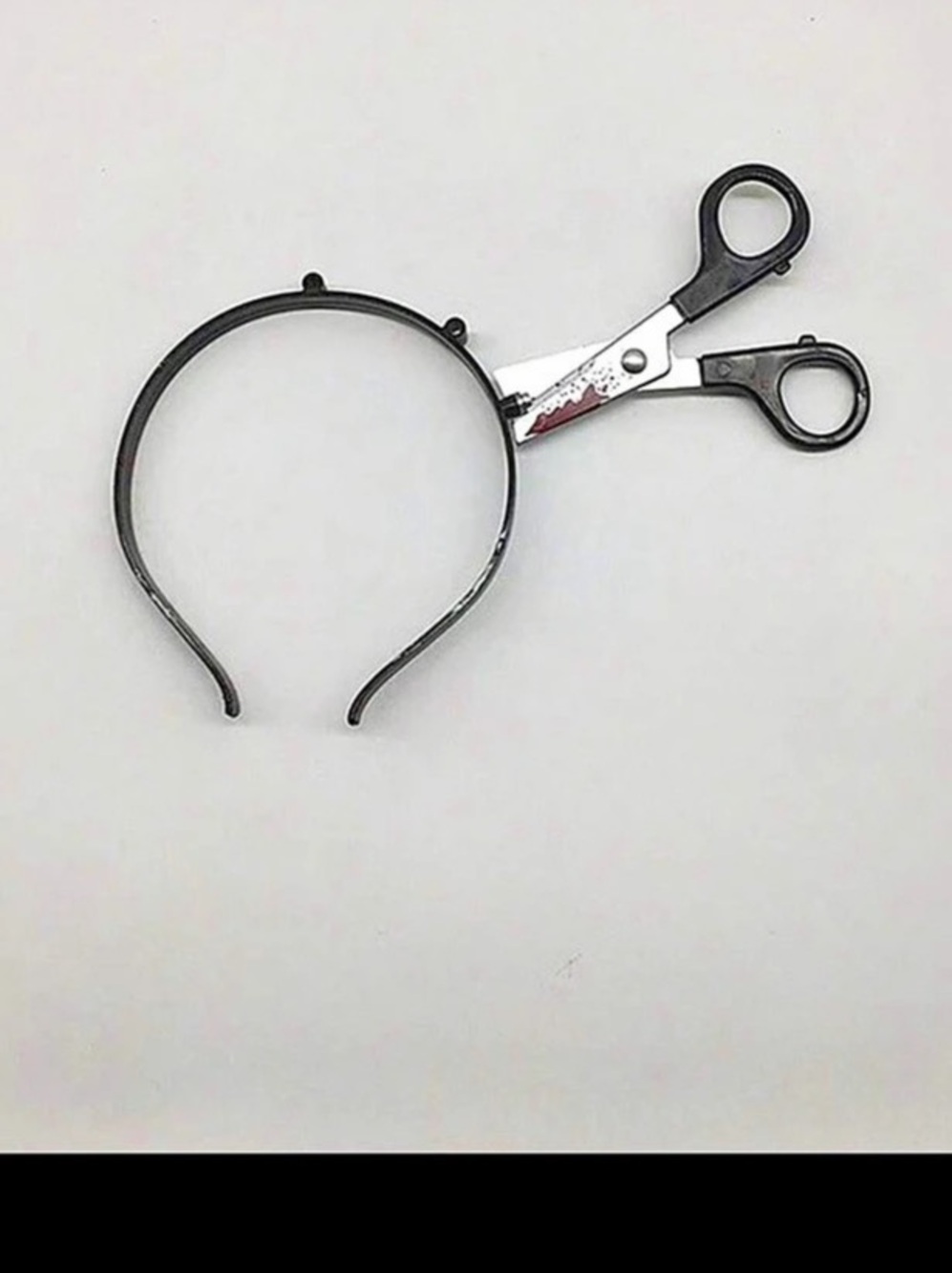Scissors Headband Costume Accessory Black & Silver